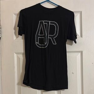 Black Graphic T-shirt with AJR Band Logo